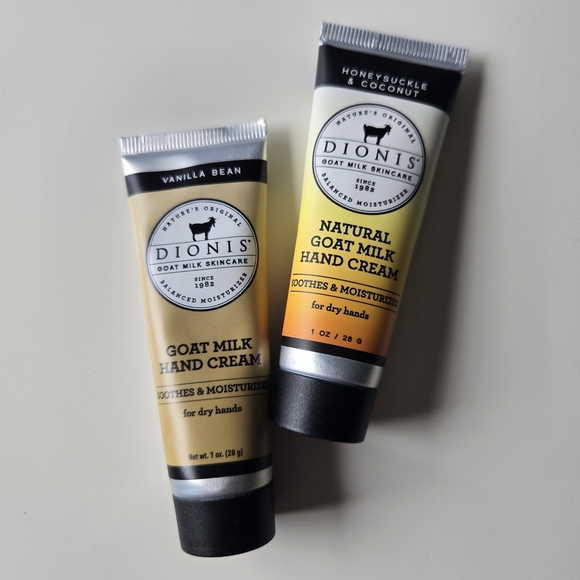 Dionis Other - Dionis Goat Milk Hand Cream Set - Vanilla Bean & Honeysuckle Coconut